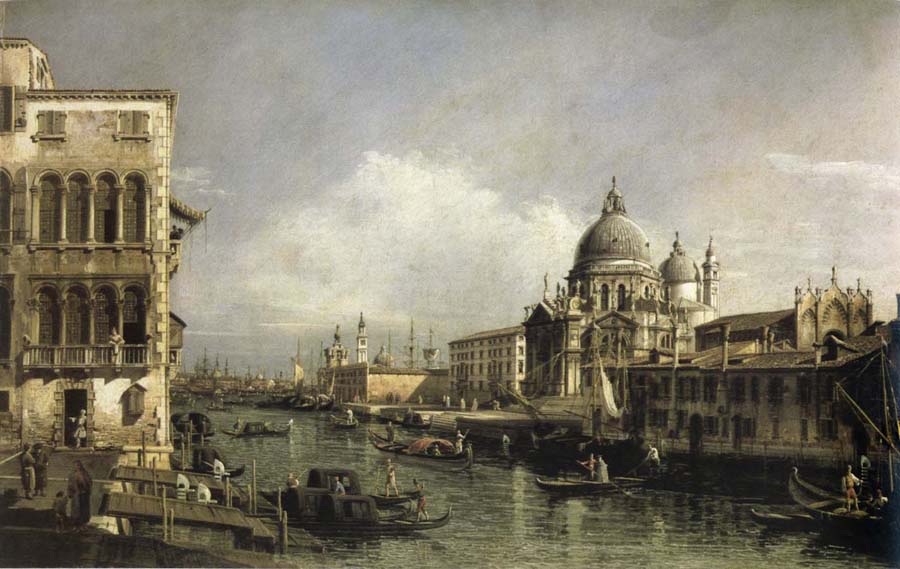 entrance to the grand canal,venice
